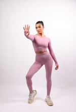 Load image into Gallery viewer, Diversity Long Sleeve Gym Sets Light Pink