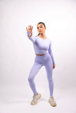 Load image into Gallery viewer, Diversity Long Sleeve Gym Sets Lilac